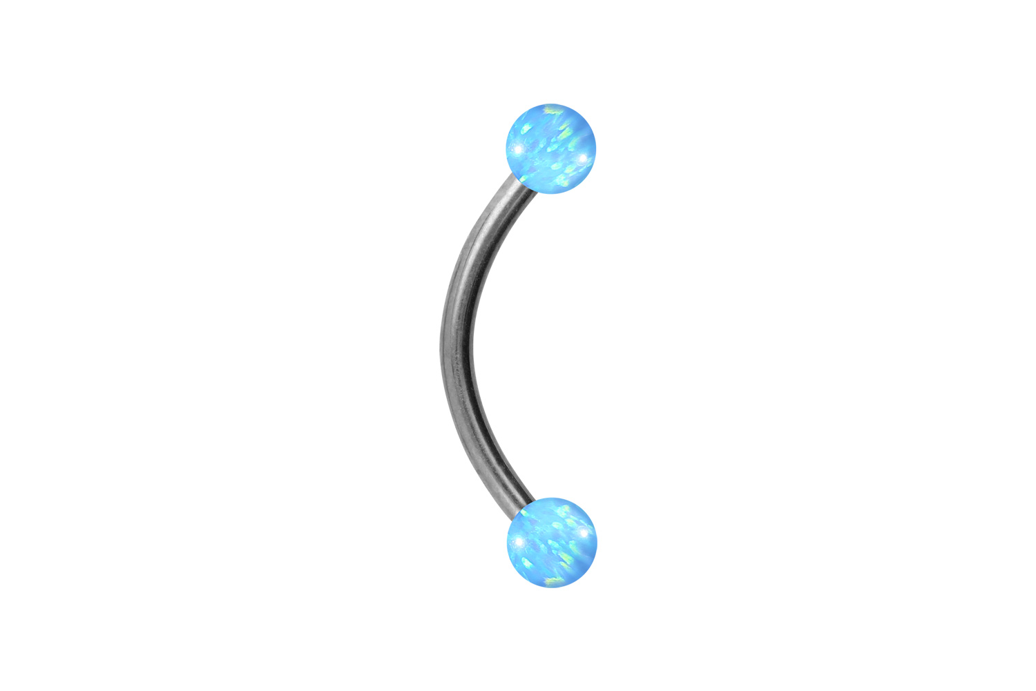 Titan Piercing Banane SYNTHETISCHE OPALE